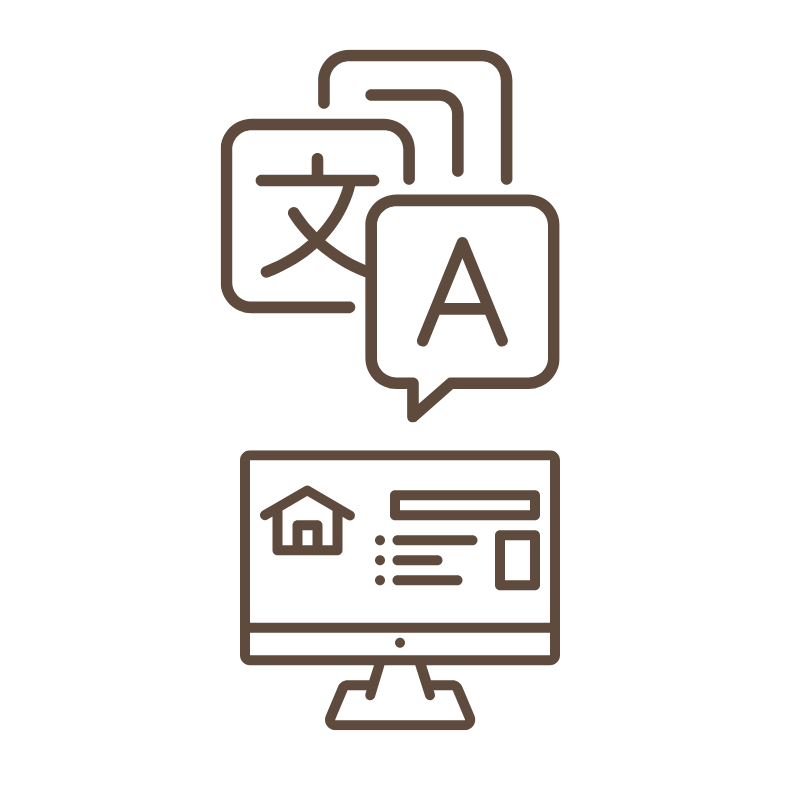 多言語サイトの画像